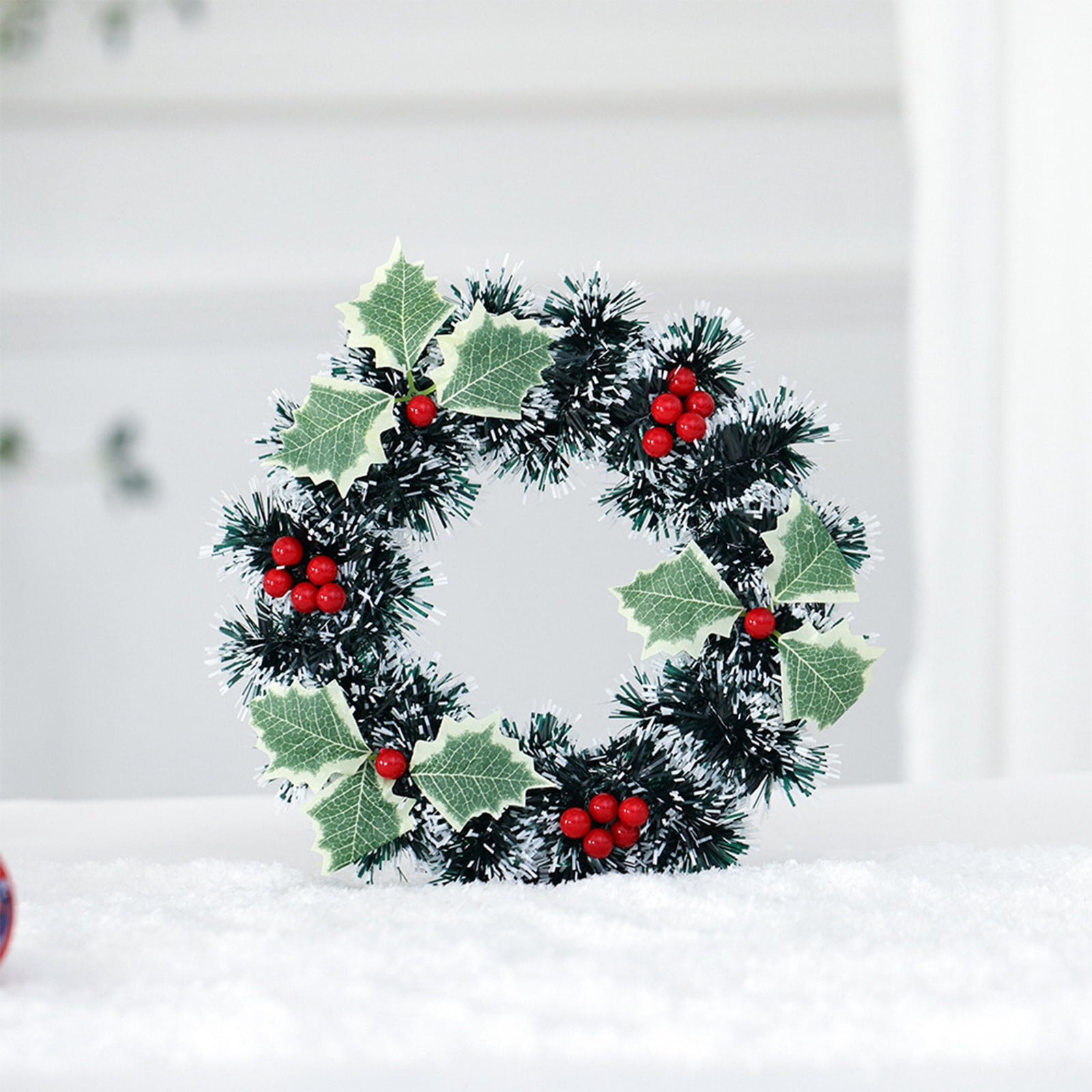 XYAIYT Artificial Winter Christmas Wreath Christmas Decorations