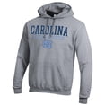 thumbnail image 2 of Men's Champion  Gray North Carolina Tar Heels Track & Field Stack Powerblend Pullover Hoodie, 2 of 3