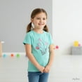 thumbnail image 3 of My Bow Girls 1Pack Short Sleeve Green T-Shirt, M (8-9), 3 of 9