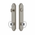 thumbnail image 4 of Grandeur Arc Tall Plate Single Cylinder One Piece Knobset with Provence Knob, 4 of 6
