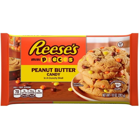 Reese's Mini Pieces Peanut Butter Candy in a Crunchy Shell, 10 oz