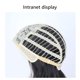thumbnail image 5 of Qarigey Peluca de disfraz, pelo largo a juego en blanco y negro para mujer, accesorio de Cosplay sintético para escuela, fiesta de Navidad y Cuidado del cabello Tipo4, 5 of 6