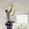 thumbnail image 4 of Sage Green Burlap Texture Magnetic Fluorescent Light Covers for Ceiling Lights 2x4Ft, Farmhouse Vintage Sage Green Office Classroom Kitchen Drop Ceiling Light Covers Filters Shade Panel 3 Packs, 4 of 9