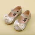 thumbnail image 6 of Icvfdpl Toddler Baby Girl Dress Shoes Princess Shoes Girl Single Kids Leather Bling Butterfly Knot Lace Comfortable 18-24 Months, 6 of 9