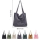 thumbnail image 5 of Jumpingount Bolso de hombro de pana para mujer, bolso de compras Vintage de viaje, bolígrafo de moda para teléfono inteligente, bolso de mano portátil Bolsas de mensajero y de hombro Khaki Jumpingount AP010441-01, 5 of 6