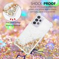 thumbnail image 3 of Comepatible with Samsung Galaxy A23 5g Case Glitter Sparkle Gold, Luxury Phone Case Samsung A23 5g Case Silicone Shiny Bumper Protective Case Anti-Scratch Cover (Gold), 3 of 14