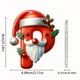 thumbnail image 2 of Seyotauo 2025 Alphabet Ornaments for Christmas Tree, Acrylic Christmas Santa Claus Hat Alphabet Ornaments with White Beard, Red Alphabet Ornaments for Crafting Christmas Tree Decor, 2 of 2