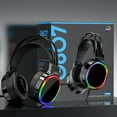 thumbnail image 6 of RKZDSR Gaming Headset with Noise Canceling Microphone, 7.1 Surround Sound Over-Ear Headphones with RGB LED, Multi-Platform Compatibility for PC, PS5, Laptop, 6 of 8