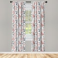thumbnail image 2 of Ambesonne London 4-Panel Curtains, Popular English, 56"x63", Vermilion Dark Blue, 2 of 4