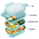 thumbnail image 5 of Fiambrera para adultos, 3 contenedores apilables para almuerzo tipo bento para adultos, diseño minimalista moderno con juego de utensilios, fiambrera a prueba de fugas para salir a cenar, trabajar,, 5 of 5