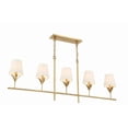 thumbnail image 3 of 537-GA Crystorama Lighting Broche - 5 Light Chandelier In Modern Style-21 Inches Tall and 53.5 Inches Wide-Antique Gold Finish, 3 of 10