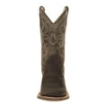 thumbnail image 2 of Old West Brown/Green Youth Boys Leather Cowboy Boots 7D, 2 of 5