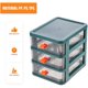 thumbnail image 4 of Gabinete de almacenamiento de escritorio Pequeño cajón de varias capas Almacenamiento 3 cajones Afortunado Sencillez, 4 of 5