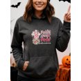 thumbnail image 4 of Modern Breast Cancer Awareness Hoodie for Men and Women, Unisex Pullover Hooded Sweatshirt, Comfortable Cotton Poly Blend, Support and Awareness Casual Outfit, 4 of 5
