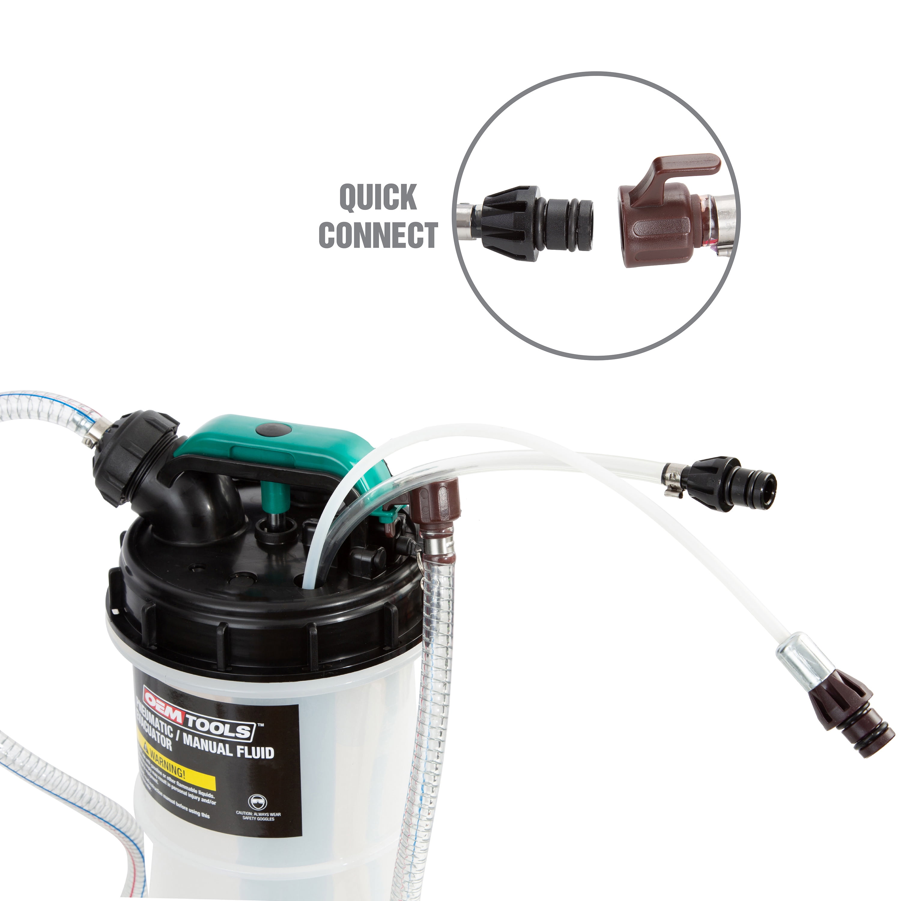 OEMTOOLS 24936 Manual Fluid Extractor - 2.1 Gallons (8L)