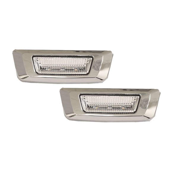 2 - Pack LED Marker Lamp for Kenworth T680, T700 T880 & Peterbilt 576 Models - LED Side Marker Turn Signal Lights Clear Lens Roof Marker Lights - P54-1211, KWP541211, P54-1287, P541177100