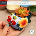 thumbnail image 3 of Blue Sky Ceramic Fish Planter, 8.15" H, Multicolor, 3 of 5