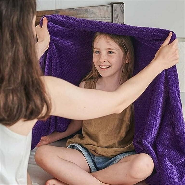 Deep purple throw blanket hotsell