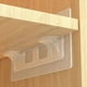 thumbnail image 5 of 50 Piezas Soporte de Estante Clavijas Adhesivas Soporte de Partición de Armario para Cocina Dormitorio Gabinete Clips de Soporte Etiqueta de Suspensión de Pared, 5 of 5