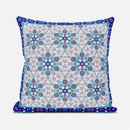 

Amrita Sen Designs CAPL1040FSDS-BL-20x20 20 x 20 in. Medallion Suede Blown & Closed Pillow - Multi Color