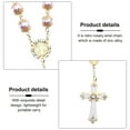 thumbnail image 2 of 1pc religioso cruz pulsera de cristal rosario pulsera joyería decoración pulsera regalo, 2 of 4