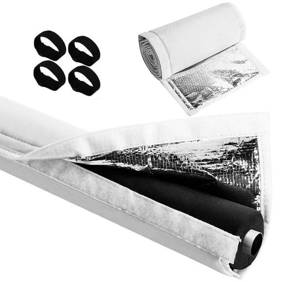 Weatherproof Pipe Cover with Thermal Barrier Technology Double Layer Aluminum Foil and Fabric for Energy Efficiency