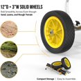 thumbnail image 6 of Bonnlo Heavy Duty Universal Kayak Trailer Adjustable Width 6.3"-18.7" Canoe Cart, 6 of 8