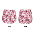 thumbnail image 5 of Lsque Rose Rabbit Printed Women's Running Shorts with Liner Pockets,Elastic Quick Dry Workout Athletic Gym Yoga Shorts,Womens High Waist Shorts-Small, 5 of 9