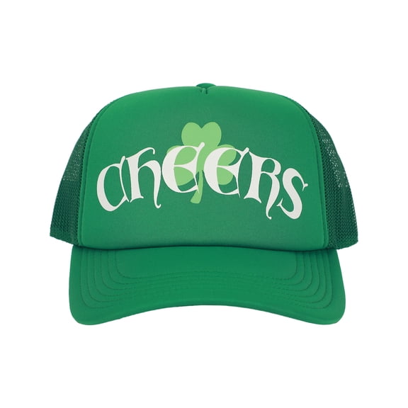 St. Patrick's Day Cheers Green Trucker Hat