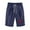 Navy, variant on Maean Womens Shorts Elastic Waist Knee Length Pleated Shorts Work Office Causal Capri Pants with Pockets