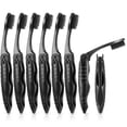 thumbnail image 1 of 8 Packs Travel Toothbrushes Individually Wrapped Black Folding Toothbrush for Travel Camping Portable Toothbrush, 1 of 5