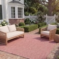 thumbnail image 4 of SAFAVIEH Courtyard Wayra Solid Indoor/Outdoor Area Rug, Red/Red, 4’ x 5’7”, 4 of 18