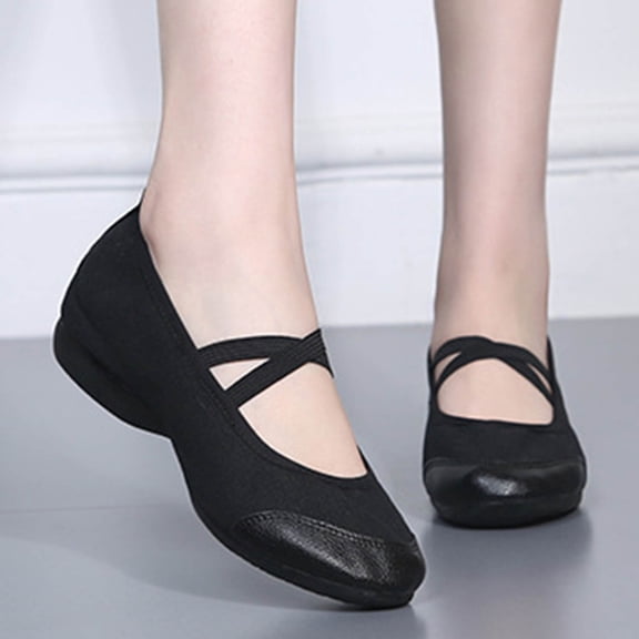 Purcolt Womens Mary Jane Flat Shoes with Arch Support Comfortable Knit Round Toe Low Heel Ballet Flats Dress Shoes