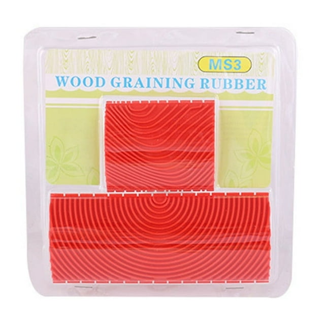Wood 2pcs Grain Tool Grain Roller DIY Imitation Wood Painting Set Tool Grain Tools & Home Improvement Protractor for Drawing Right Angle Large Dws715 Clamp Right Angle Steel Baseboard Molding Trim