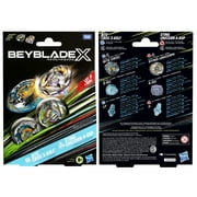 Beyblade X Bite Croc 3-60LF and Sting Unicorn 4-60P Green and Blue Battling Top Set, Ages 8+