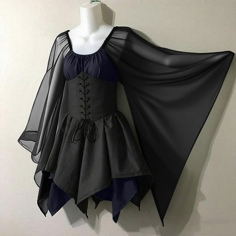 Women's Plus Size Renaissance Dress Halloween Crisscross Lace-up - Main Image