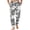Gray, variant on Men's Camouflage Pajama Pants with Pockets & Drawstring - Cuffed Jogger Sleep Bottoms for Men, Elastic Waist Soft Lightweight Lounge Homewear Army Green L