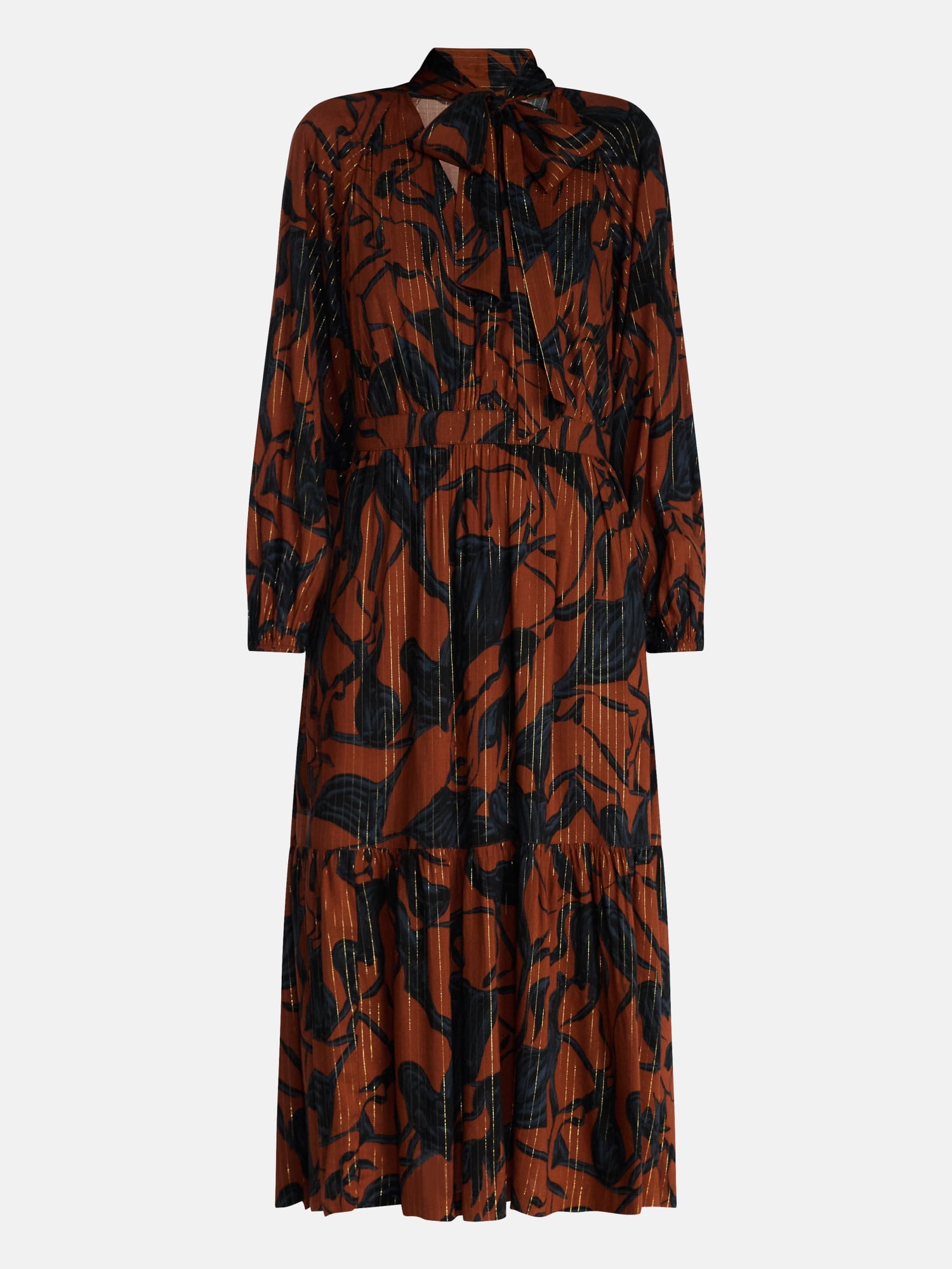 Scenario Women's and Women's Plus Flowy Midi Dress, Sizes XS-4X