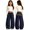0#^Navy160, variant on WOYY Girls Curved Leg Baggy Sweatpants Stylish Loose Drawstring Sporty Pants, Sizes 5-15