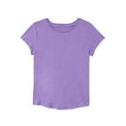 Wonder Nation Girls Kid Tough T-Shirt with Short Sleeves, Sizes 4-18 & Plus