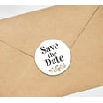 thumbnail image 3 of Darling Souvenir 45 Pcs Round White Rose & Peony Floral Save The Date Wedding Stickers-1.6 Inches, 3 of 4