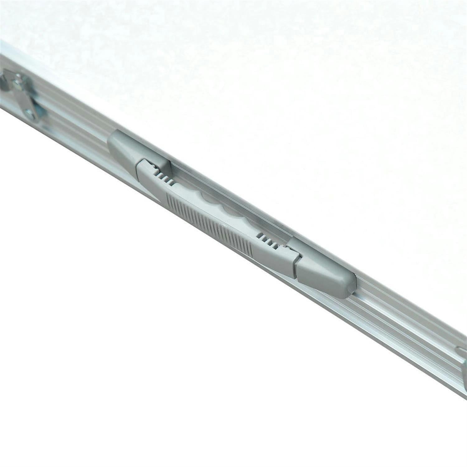 Demi Bonn 47" Aluminum Lightweight Portable Folding Easy Clean Camping Table with Carrying Handle, Collapsible Outdoor Table for Picnics, Silver