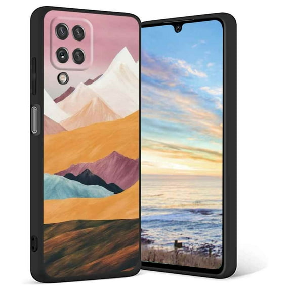 Compatible with Samsung Galaxy A12 Phone Case, Mountains-193 Case Men Women, Flexible Silicone Shockproof Case for Samsung Galaxy A12
