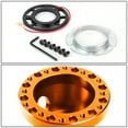 thumbnail image 4 of DNA Motoring HUB-ALU-M1-OR Aluminum Steering Wheel 6 -Hole Hub Adaptor Kit (Orange) - For 1988 to 2004 Eclipse / Lancer / Pickup 99 00 01 02 03, 4 of 4