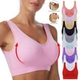 thumbnail image 6 of gakvbuo Seamless Sports Bra for women Wirefree Yoga Bra with Removable Pads Workout Activity Sleep Underwear Bras for Women cami bra, 6 of 9
