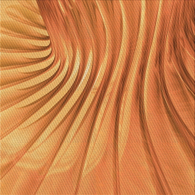 Ahgly Company Tapis d'Intérieur Lavable en Machine Carré Orange Rouge Orange Transitionnel, 6 Pieds Carré
