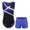 Blue, variant on Kids Boys Tracksuit Athletic Gymnastics Leotard with Shorts Set Sports Gym Training Outfits Blue&Black 16