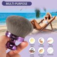 thumbnail image 5 of Extra Large Body Makup Brush for Self Tanner with Drawstring Bag, 3.2 Inch Blend and Blur Body Sunscreen Applicator for Face, Legs, Body, Cream and Foundation (Purple), 5 of 7