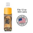thumbnail image 4 of Bullmastiff on Faux Burlap with Pine Cones Ultra Hugger for slim cans, 4 of 6