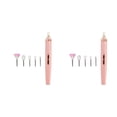thumbnail image 2 of Soidarity Taladro de uñas profesional de alta velocidad removedor de bajo ruido Mini lima de uñas molinillo multiusos herramientas de manicura Rosa 2piezas, 2 of 6